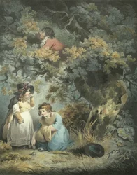 Gathering Fruit, rytowane przez R.M. Meadows, opublikowane przez John Raphael Smith, 1793 (rycina) (para z 125531)